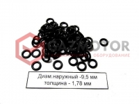 AN-KRH95 Кольцо резиновое d.наруж.9,5 х толщ.1,78мм (черное)