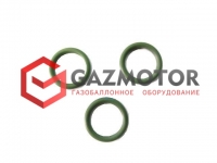KR 252920 Кольцо резиновое d.внутр.25,0 х наруж.29,0 х толщ.2,0мм (зеленое)